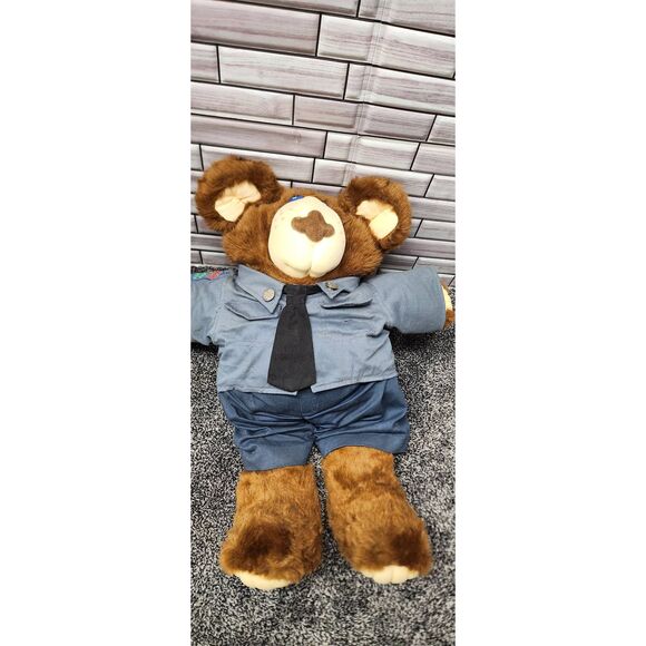 Vintage 1986 Jedgar Sheriff Moody Hollow Furskin Plush Bear 22" Xavier Roberts # - Picture 6 of 7